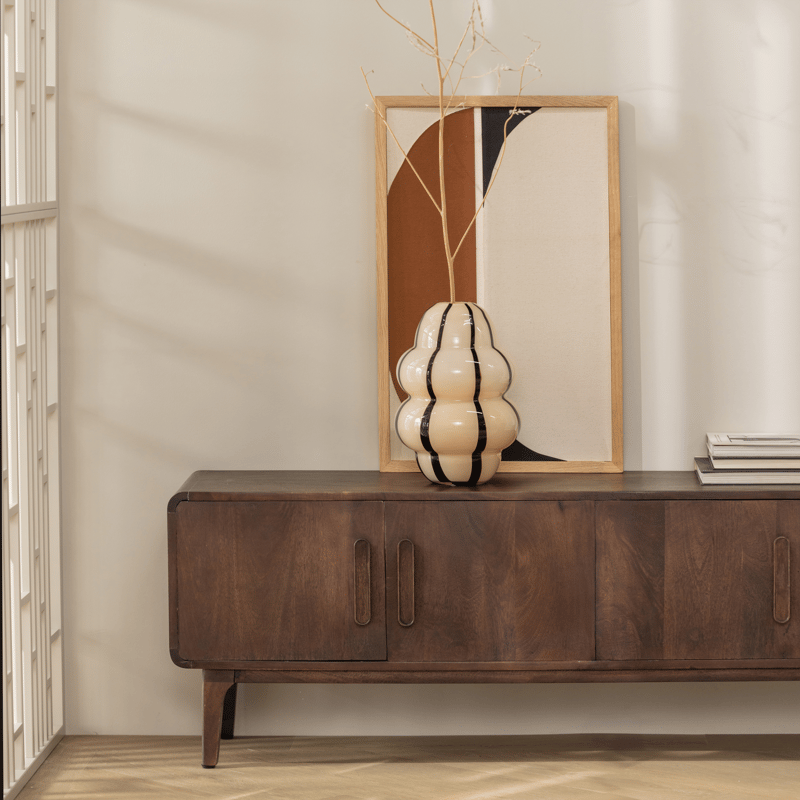 Tv-bänk Liya 150 cm - Mörkbrun - Möbler - Vardagsrum - Tv-möbler & mediamöbler - Tv-bänkar