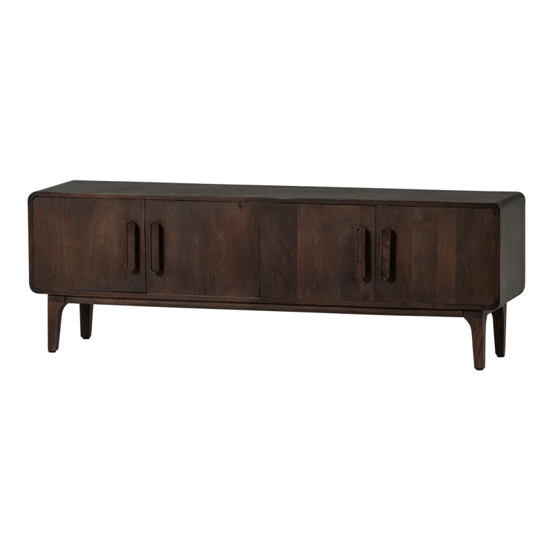 Tv-bänk Liya 150 cm - Mörkbrun - Möbler - Vardagsrum - Tv-möbler & mediamöbler - Tv-bänkar