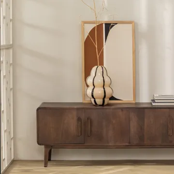 Tv-bänk Liya 150 cm - Mörkbrun - Möbler - Vardagsrum - Tv-möbler & mediamöbler - Tv-bänkar