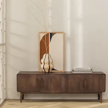 Tv-bänk Liya 150 cm - Mörkbrun - Möbler - Vardagsrum - Tv-möbler & mediamöbler - Tv-bänkar