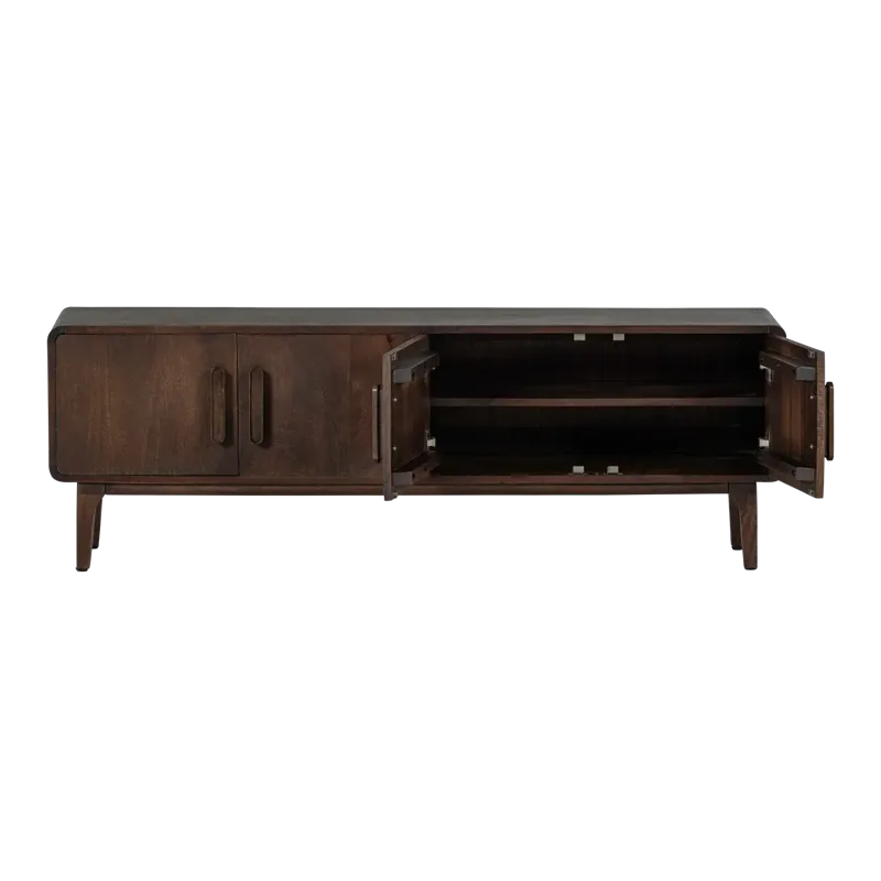 Tv-bänk Liya 150 cm - Mörkbrun - Möbler - Vardagsrum - Tv-möbler & mediamöbler - Tv-bänkar