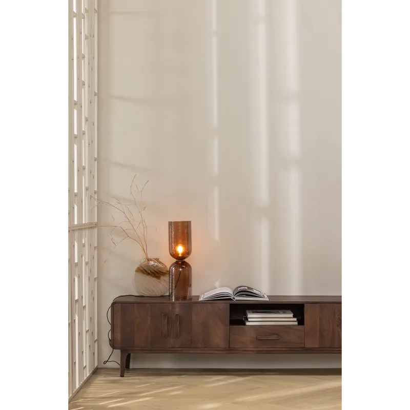 Tv-bänk Liya 200 cm - Mörkbrun - Möbler - Vardagsrum - Tv-möbler & mediamöbler - Tv-skåp