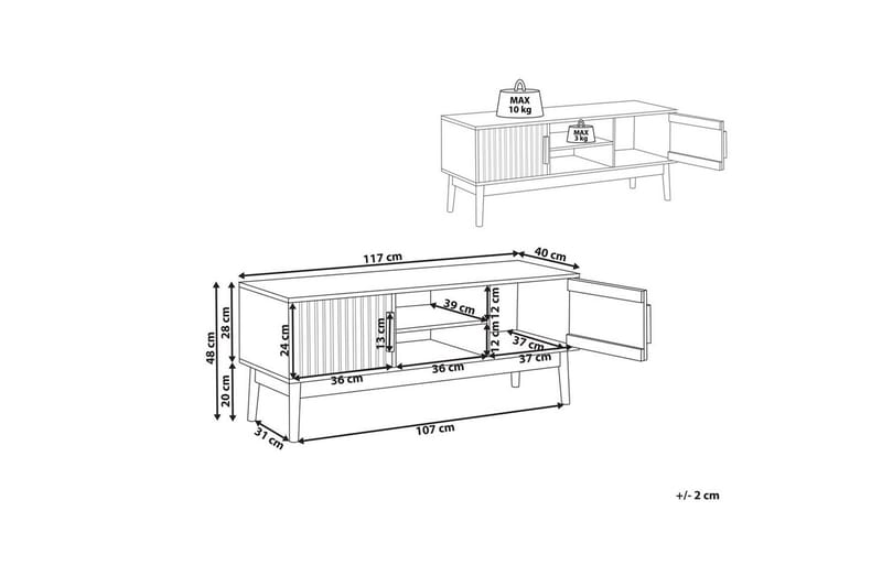 TV-bänk Lynwood - Möbler - Vardagsrum - Tv-möbler & mediamöbler - Tv-bänkar