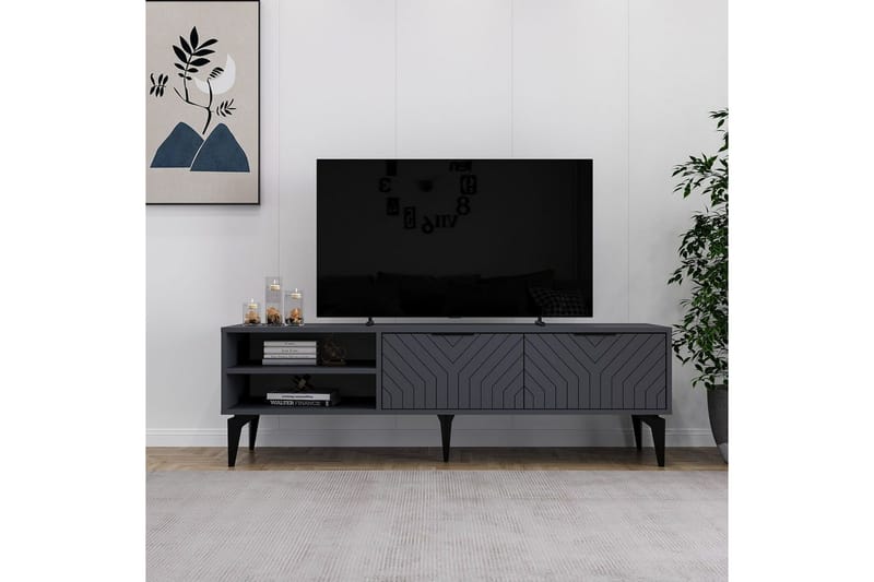 TV-bänk Lyven Antracit - Antracit - Möbler - Vardagsrum - Tv-möbler & mediamöbler - Tv-bänkar