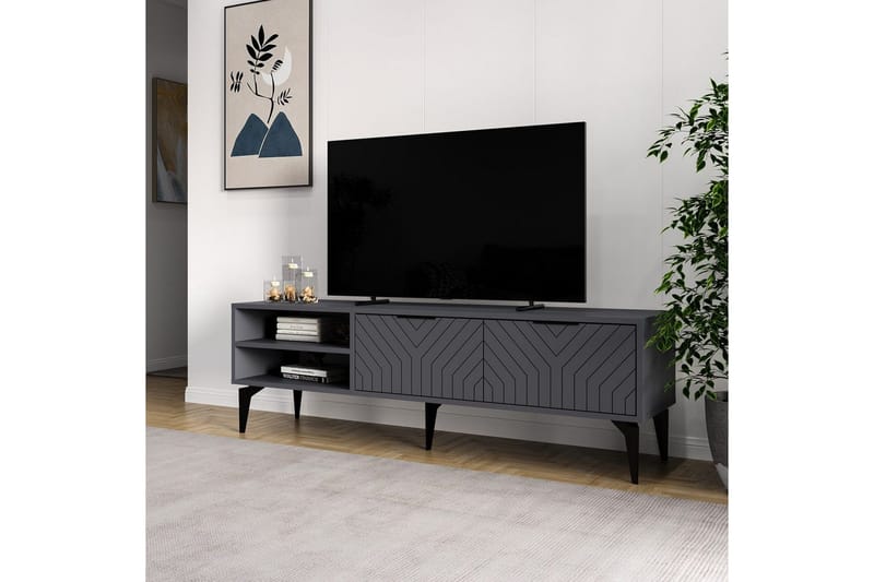 TV-bänk Lyven Antracit - Antracit - Möbler - Vardagsrum - Tv-möbler & mediamöbler - Tv-bänkar