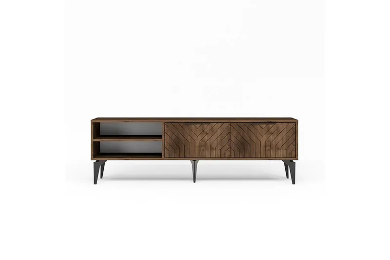 TV-bänk Lyven Valnöt - Valnöt - Möbler - Vardagsrum - Tv-möbler & mediamöbler - Tv-bänkar