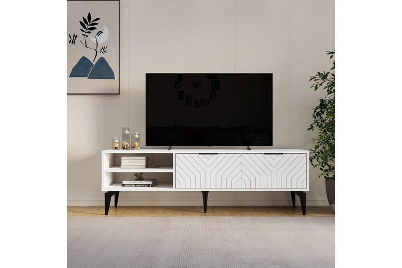 TV-bänk Lyven Vit - Vit - Möbler - Vardagsrum - Tv-möbler & mediamöbler - Tv-bänkar