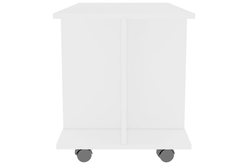 TV-bänk med hjul vit 80x40x40 cm spånskiva - Vit - Möbler - Vardagsrum - Tv-möbler & mediamöbler - Tv-bänkar