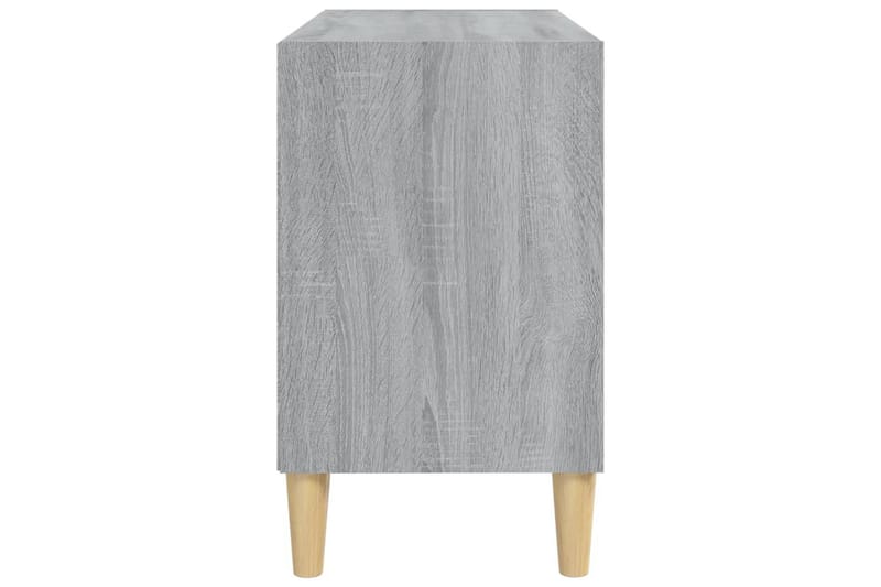 TV-bänk med massiva ben grå sonoma-ek 69,5x30x50 cm - Grå - Möbler - Vardagsrum - Tv-möbler & mediamöbler - Tv-bänkar