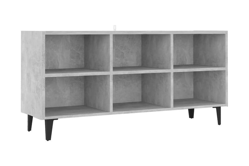 TV-bänk med metallben betonggrå 103,5x30x50 cm - Grå - Möbler - Vardagsrum - Tv-möbler & mediamöbler - Tv-bänkar