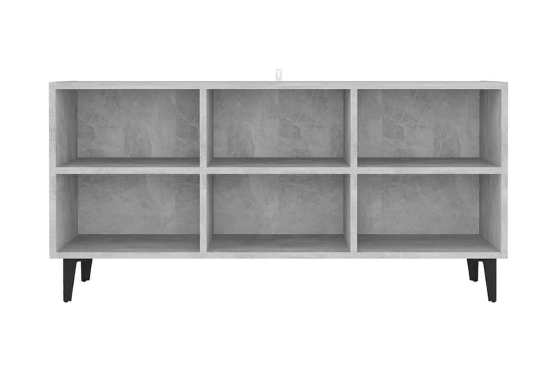 TV-bänk med metallben betonggrå 103,5x30x50 cm - Grå - Möbler - Vardagsrum - Tv-möbler & mediamöbler - Tv-bänkar