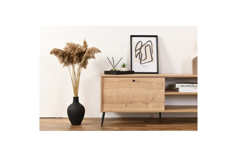 TV-bänk Mjudi Heba Ek - Ljusfärgat trä - Möbler - Vardagsrum - Tv-möbler & mediamöbler - Tv-bänkar