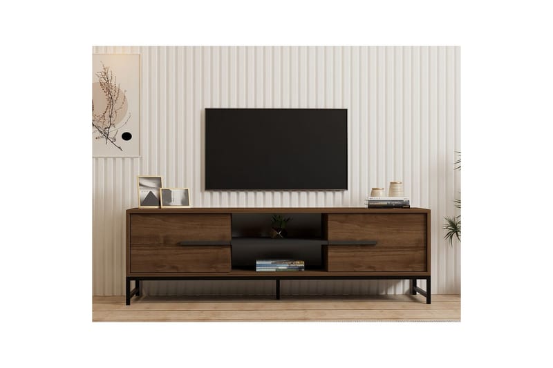 TV-bänk Mono Valnöt - Valnöt - Möbler - Vardagsrum - Tv-möbler & mediamöbler - Tv-bänkar