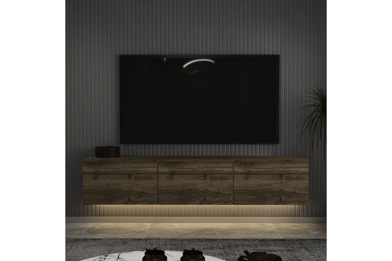 TV-bänk Neon Valnöt - Valnöt - Möbler - Vardagsrum - Tv-möbler & mediamöbler - Tv-bänkar