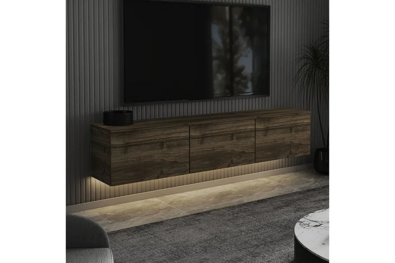 TV-bänk Neon Valnöt - Valnöt - Möbler - Vardagsrum - Tv-möbler & mediamöbler - Tv-bänkar