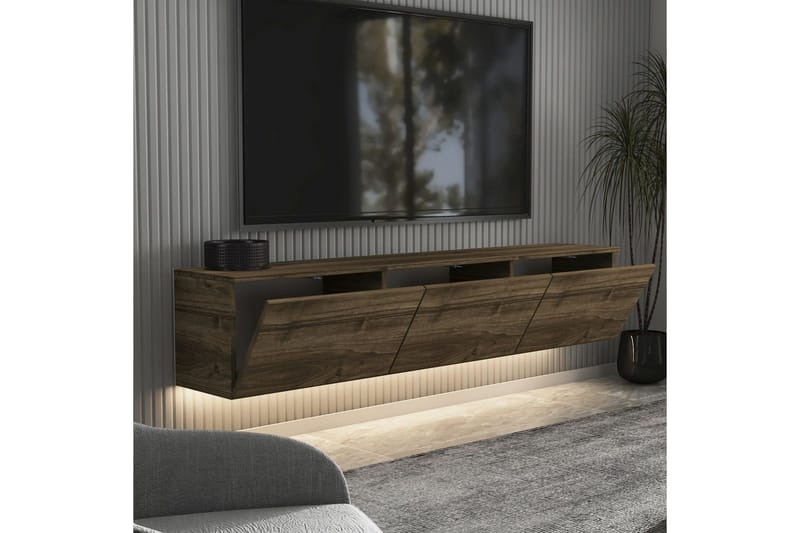 TV-bänk Neon Valnöt - Valnöt - Möbler - Vardagsrum - Tv-möbler & mediamöbler - Tv-bänkar