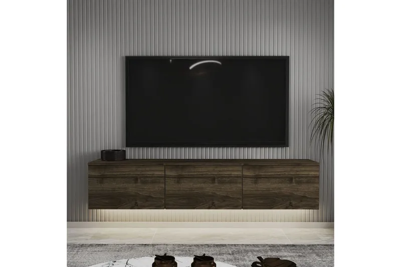 TV-bänk Neon Valnöt - Valnöt - Möbler - Vardagsrum - Tv-möbler & mediamöbler - Tv-bänkar