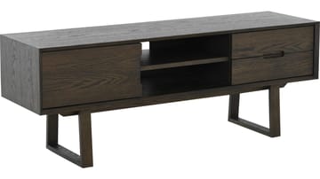 TV-bänk Norvik - Brunlackad ekfaner med vitpigmenterad finish - Möbler - Vardagsrum - Tv-möbler & mediamöbler - Tv-bänkar