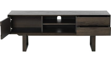 TV-bänk Norvik - Brunlackad ekfaner med vitpigmenterad finish - Möbler - Vardagsrum - Tv-möbler & mediamöbler - Tv-bänkar