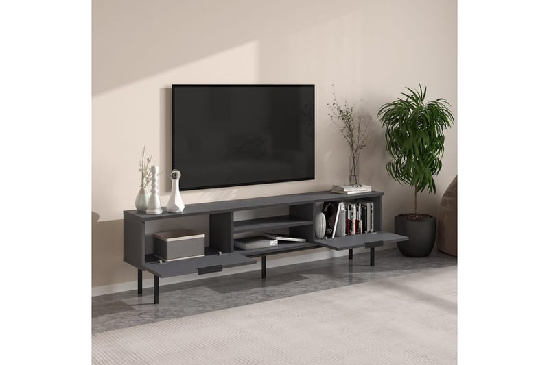 TV-bänk Ranjit Antracit - Antracit - Möbler - Vardagsrum - Tv-möbler & mediamöbler - Tv-bänkar