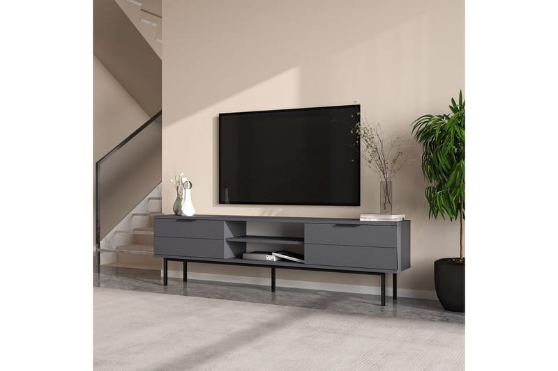 TV-bänk Ranjit Antracit - Antracit - Möbler - Vardagsrum - Tv-möbler & mediamöbler - Tv-bänkar