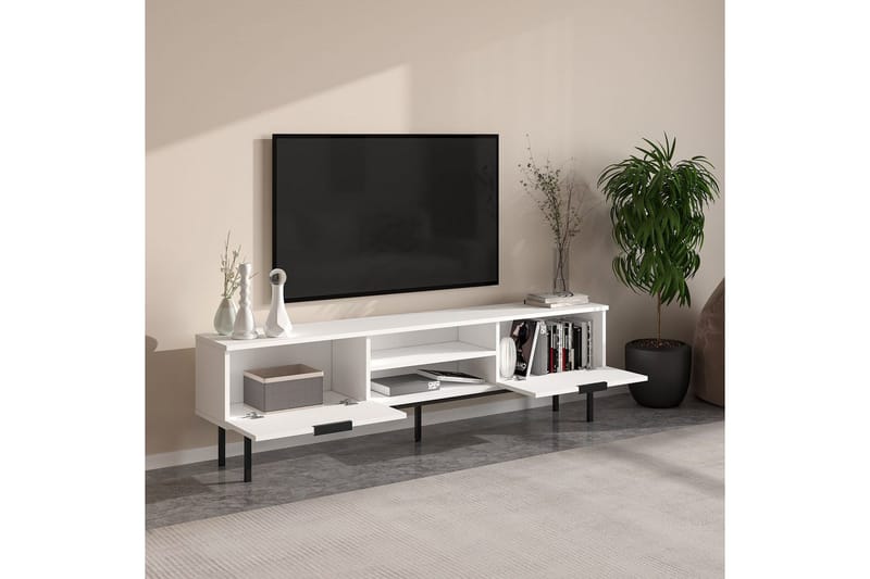 TV-bänk Ranjit Vit - Vit - Möbler - Vardagsrum - Tv-möbler & mediamöbler - Tv-bänkar