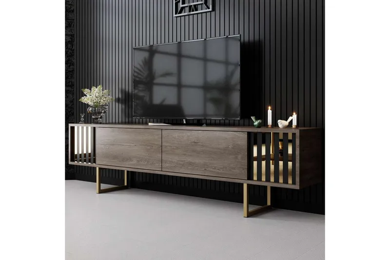 TV-bänk Rany Linje Valnöt / Rany - Valnöt / Rany - Möbler - Vardagsrum - Tv-möbler & mediamöbler - Tv-bänkar