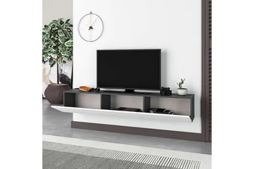 TV-bänk Rasab 180 Antracit / Vit - Antracit / Vit - Möbler - Vardagsrum - Tv-möbler & mediamöbler - Tv-bänkar