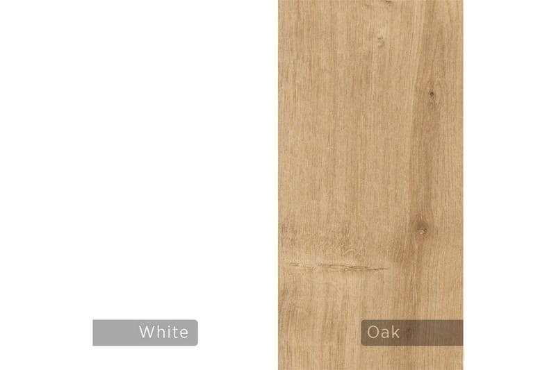 TV-bänk Rasab 180 Sudamalek / Vit - Sudamalek / Vit - Möbler - Vardagsrum - Tv-möbler & mediamöbler - Tv-bänkar