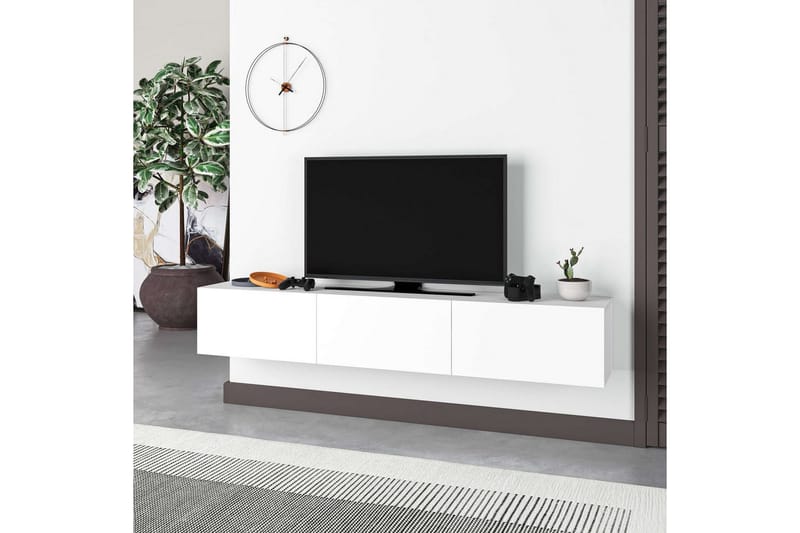 TV-bänk Rasab 180 Vit - Vit - Möbler - Vardagsrum - Tv-möbler & mediamöbler - Tv-bänkar