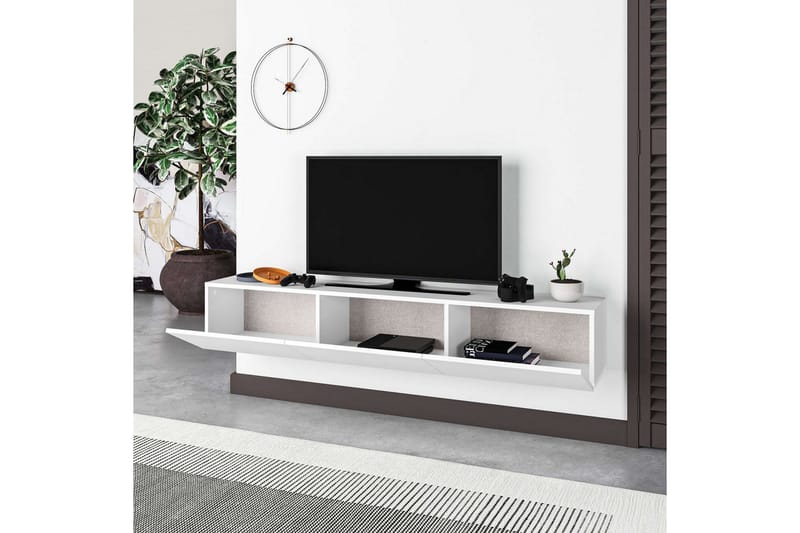 TV-bänk Rasab 180 Vit - Vit - Möbler - Vardagsrum - Tv-möbler & mediamöbler - Tv-bänkar