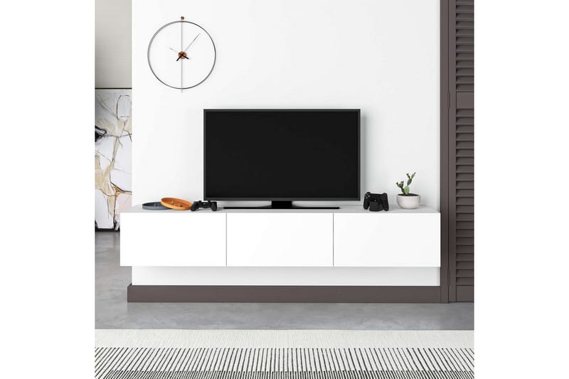 TV-bänk Rasab 180 Vit - Vit - Möbler - Vardagsrum - Tv-möbler & mediamöbler - Tv-bänkar