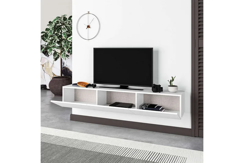 TV-bänk Rasab 180 Vit - Vit - Möbler - Vardagsrum - Tv-möbler & mediamöbler - Tv-bänkar