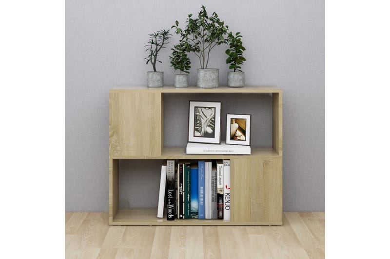 TV-bänk sonoma-ek 80x24x63 cm spånskiva - Brun - Möbler - Vardagsrum - Tv-möbler & mediamöbler - Tv-bänkar