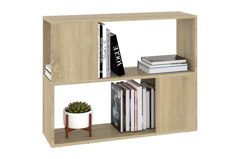 TV-bänk sonoma-ek 80x24x63 cm spånskiva - Brun - Möbler - Vardagsrum - Tv-möbler & mediamöbler - Tv-bänkar