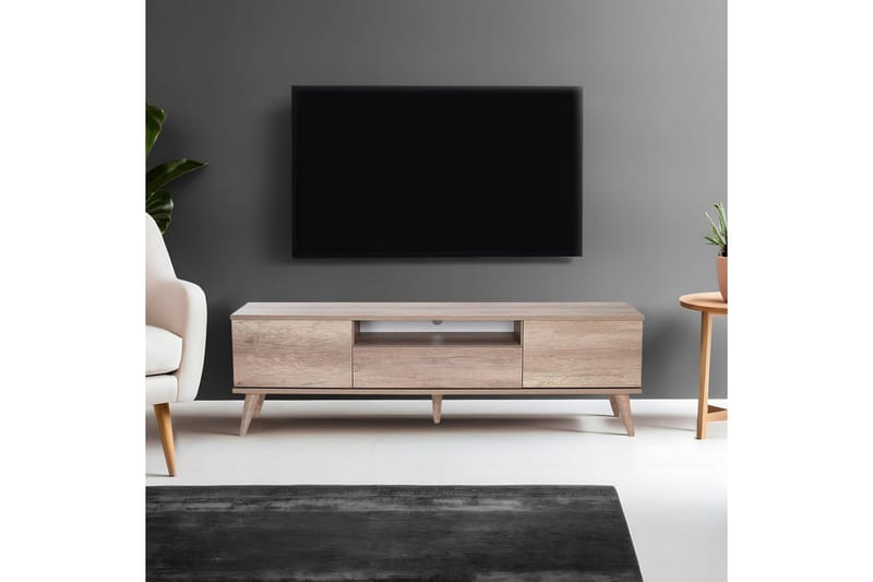 TV-bänk Sosan Lätt Valnöt - Ljusbrun - Möbler - Vardagsrum - Tv-möbler & mediamöbler - Tv-bänkar