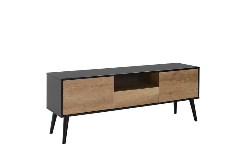 TV-bänk Sosan Svart / Taupe - Taupe/Svart - Möbler - Vardagsrum - Tv-möbler & mediamöbler - Tv-bänkar