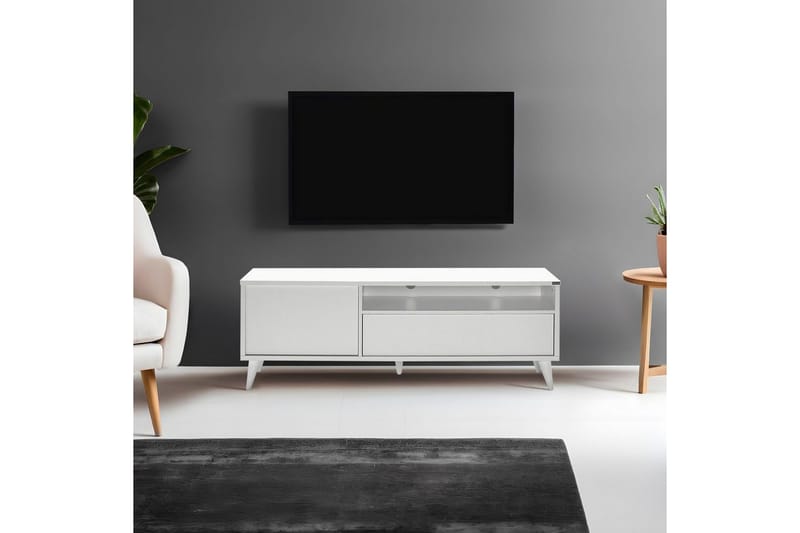 TV-bänk Sosan Vit - Vit - Möbler - Vardagsrum - Tv-möbler & mediamöbler - Tv-bänkar