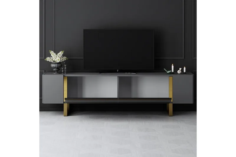 TV-bänk Sozi Antracit / Rany - Antracit / Rany - Möbler - Vardagsrum - Tv-möbler & mediamöbler - Tv-bänkar