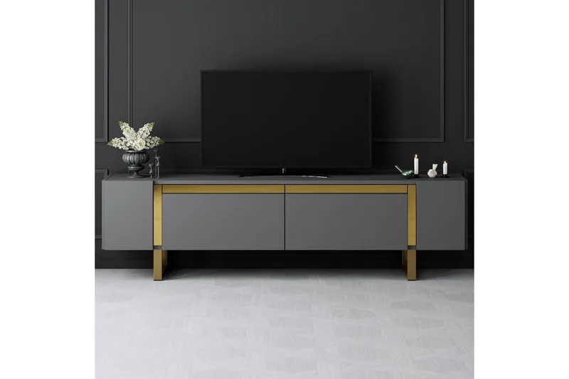 TV-bänk Sozi Antracit / Rany - Antracit / Rany - Möbler - Vardagsrum - Tv-möbler & mediamöbler - Tv-bänkar