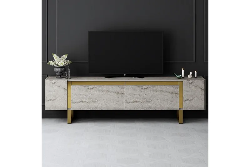 TV-bänk Sozi Travertin / Rany - Travertin / Rany - Möbler - Vardagsrum - Tv-möbler & mediamöbler - Tv-bänkar