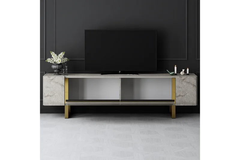 TV-bänk Sozi Travertin / Rany - Travertin / Rany - Möbler - Vardagsrum - Tv-möbler & mediamöbler - Tv-bänkar