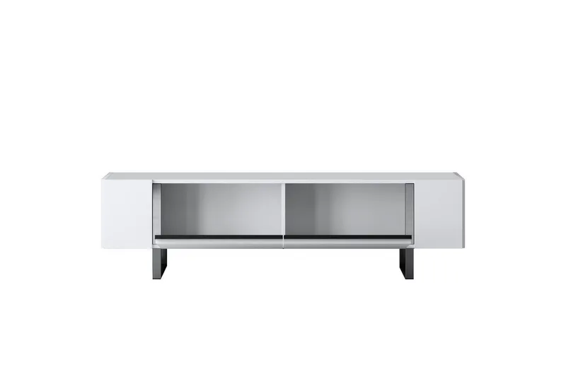TV-bänk Sozi Vit / Argentu - Vit / Argentu - Möbler - Vardagsrum - Tv-möbler & mediamöbler - Tv-bänkar