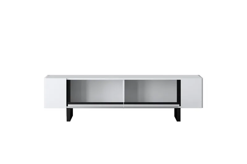 TV-bänk Sozi Vit / Svart - Vit / Svart - Möbler - Vardagsrum - Tv-möbler & mediamöbler - Tv-bänkar