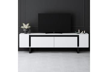 TV-bänk Sozi Vit / Svart - Vit / Svart - Möbler - Vardagsrum - Tv-möbler & mediamöbler - Tv-bänkar