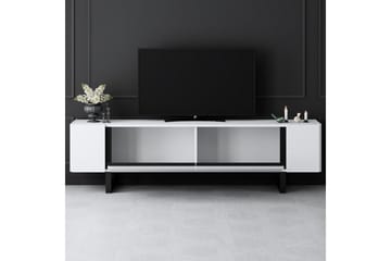 TV-bänk Sozi Vit / Svart - Vit / Svart - Möbler - Vardagsrum - Tv-möbler & mediamöbler - Tv-bänkar