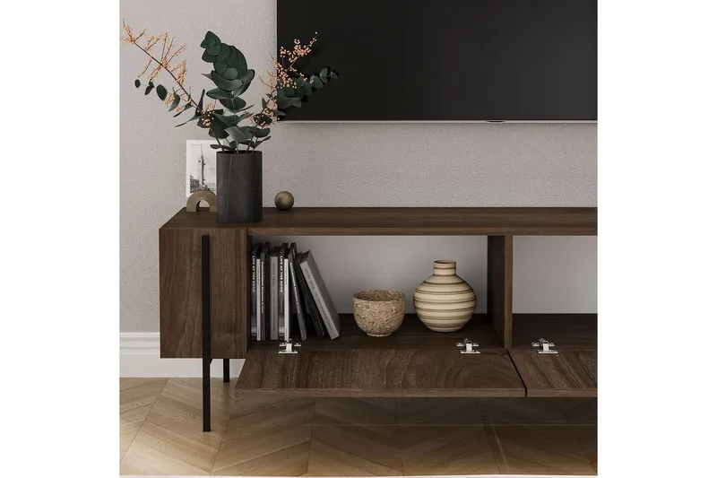 TV-bänk Stira Valnöt - Valnöt - Möbler - Vardagsrum - Tv-möbler & mediamöbler - Tv-bänkar