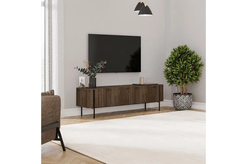 TV-bänk Stira Valnöt - Valnöt - Möbler - Vardagsrum - Tv-möbler & mediamöbler - Tv-bänkar