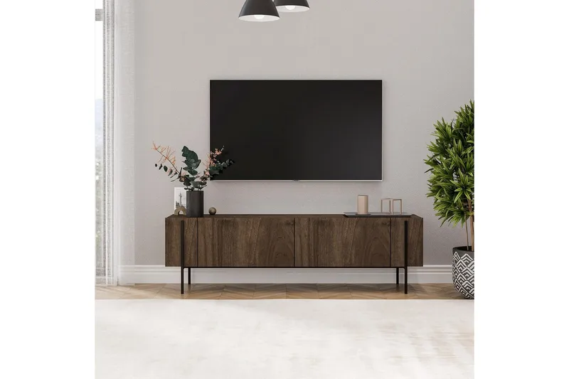 TV-bänk Stira Valnöt - Valnöt - Möbler - Vardagsrum - Tv-möbler & mediamöbler - Tv-bänkar