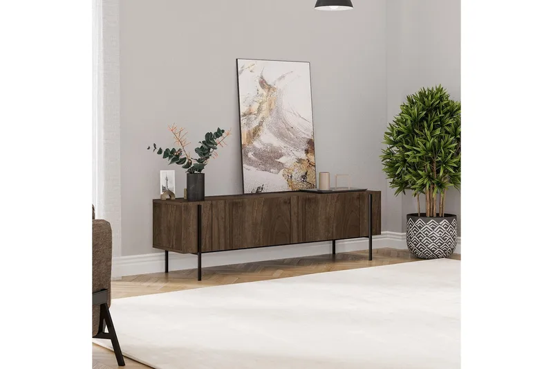 TV-bänk Stira Valnöt - Valnöt - Möbler - Vardagsrum - Tv-möbler & mediamöbler - Tv-bänkar